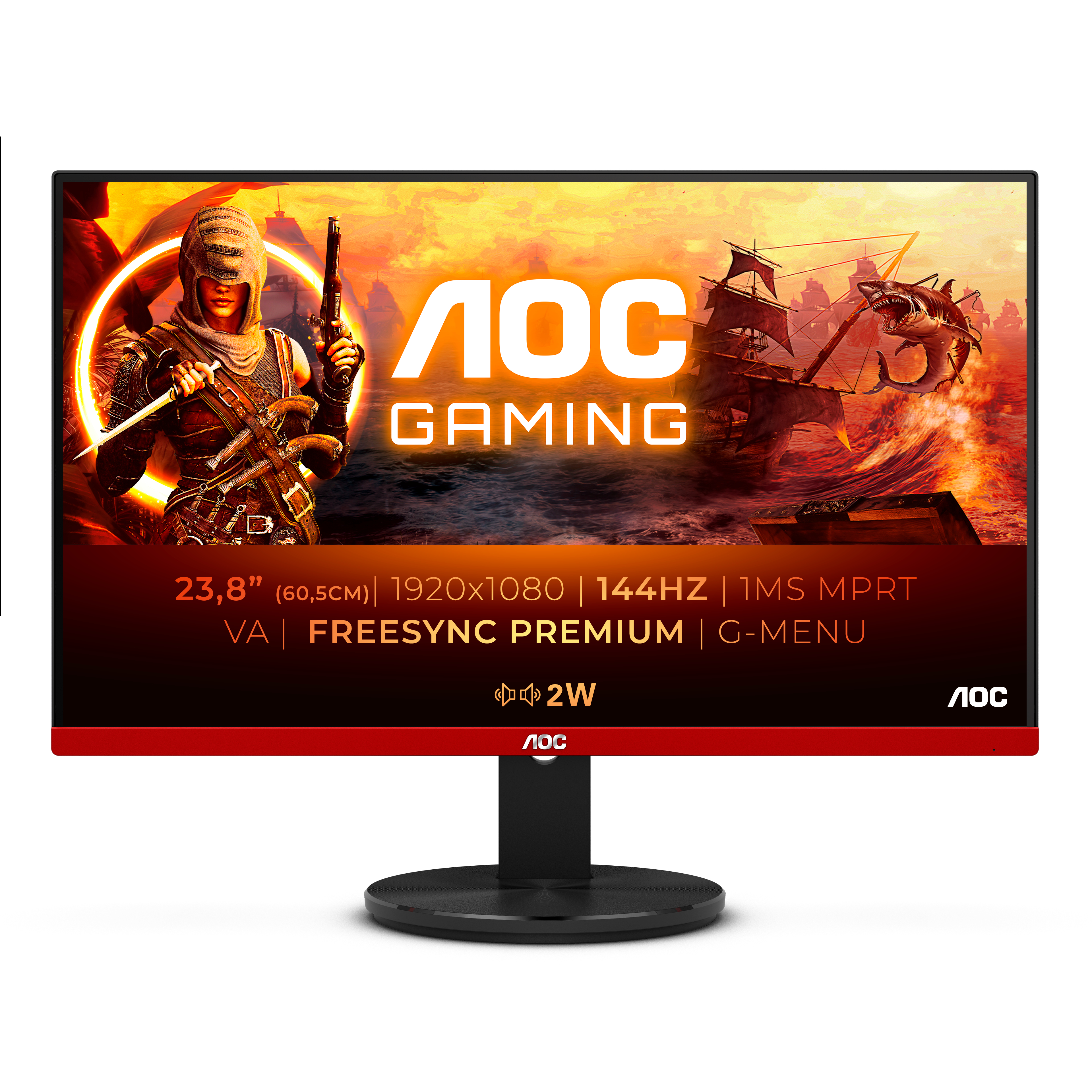 AOC Gaming G2490VXA - LED-Monitor - Gaming - 61 cm (24")