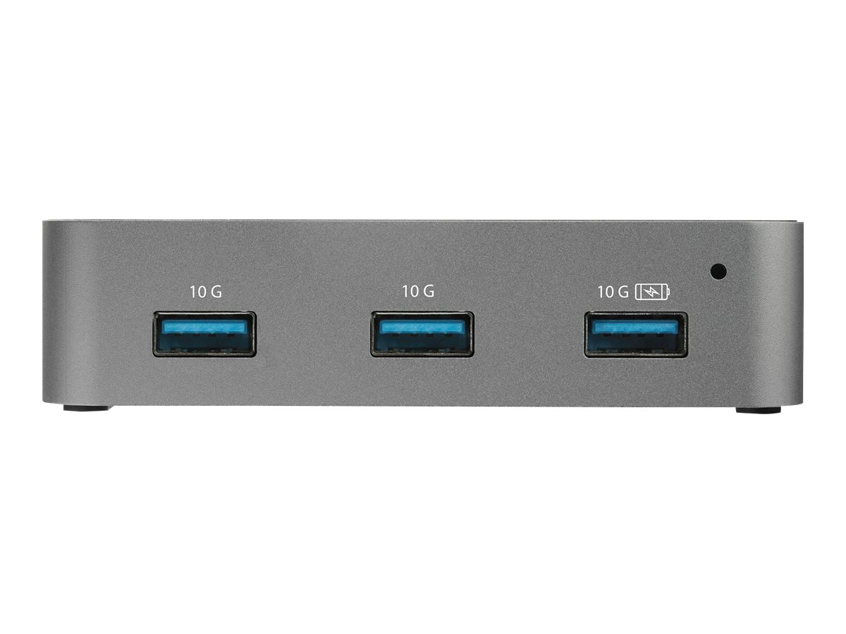 StarTech.com HB31C4AS 4-Port-USB-C-Hub (10 Gbit/s, USB 3.1, 4X USB-A, 1m Hostkabel, powered, mit Netzteil)