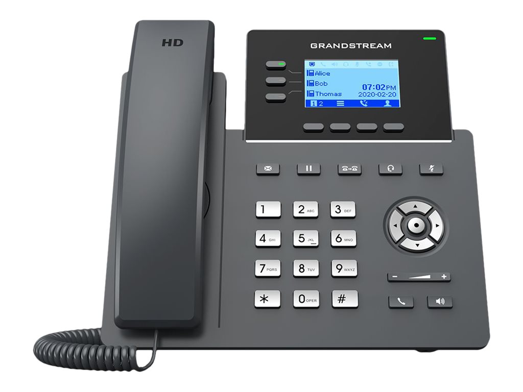 Grandstream GRP2603P - VoIP-Telefon - fünfwegig Anruffunktion