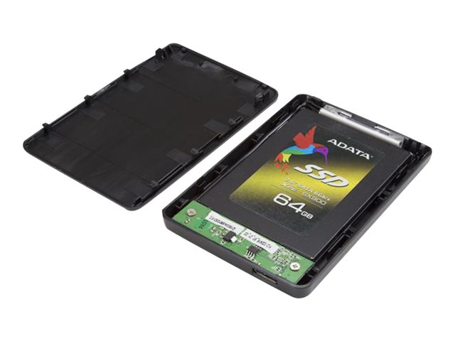 StarTech.com Externes 2,5 SATA III SSD USB 3.0 Festplattengehäuse mit UASP Unterstützung - Schwarzes 2,5 Zoll (6,4cm)