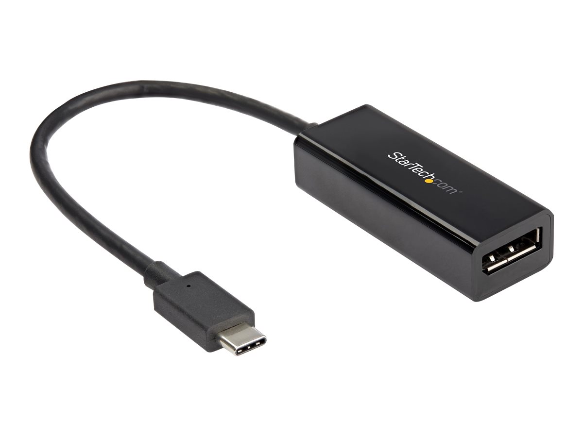 StarTech.com USB C to DisplayPort Adapter, 8K/5K/4K USB Type C to DP 1.4 Alt Mode Video Converter, HBR3/DSC/HDR, 8K 60Hz, Thunderbolt 3 Compatible DisplayPort 1.4 Monitor Display Adapter - 8K USB-C to DP Adapter (CDP2DP14B)