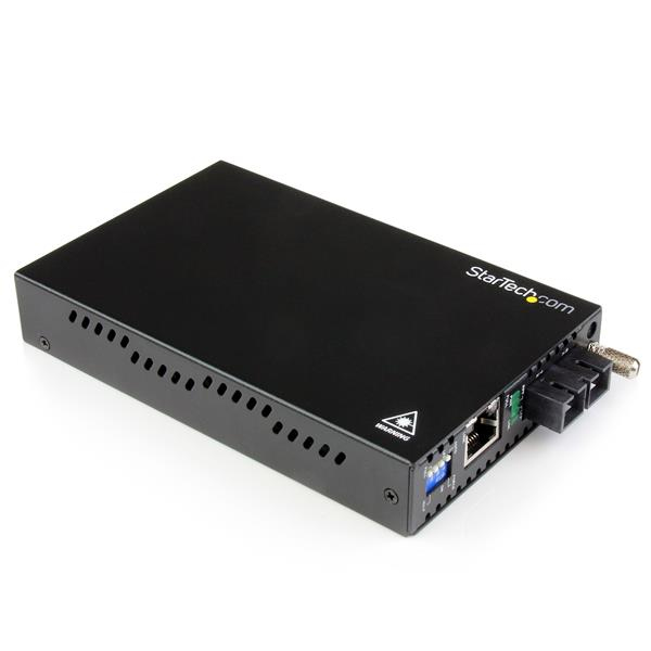 StarTech.com 1000 Mbit/s Gigabit Ethernet Netzwerk LWL / Glasfaser SC Single Mode Medienkonverter 40 km