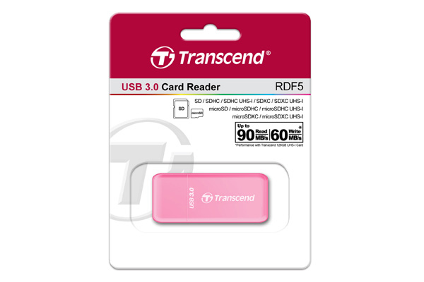 Transcend RDF5 - Kartenleser (microSD, SDHC, microSDHC, SDXC, microSDXC, SDHC UHS-I, SDXC UHS-I, microSDHC UHS-I, microSDXC UHS-I)