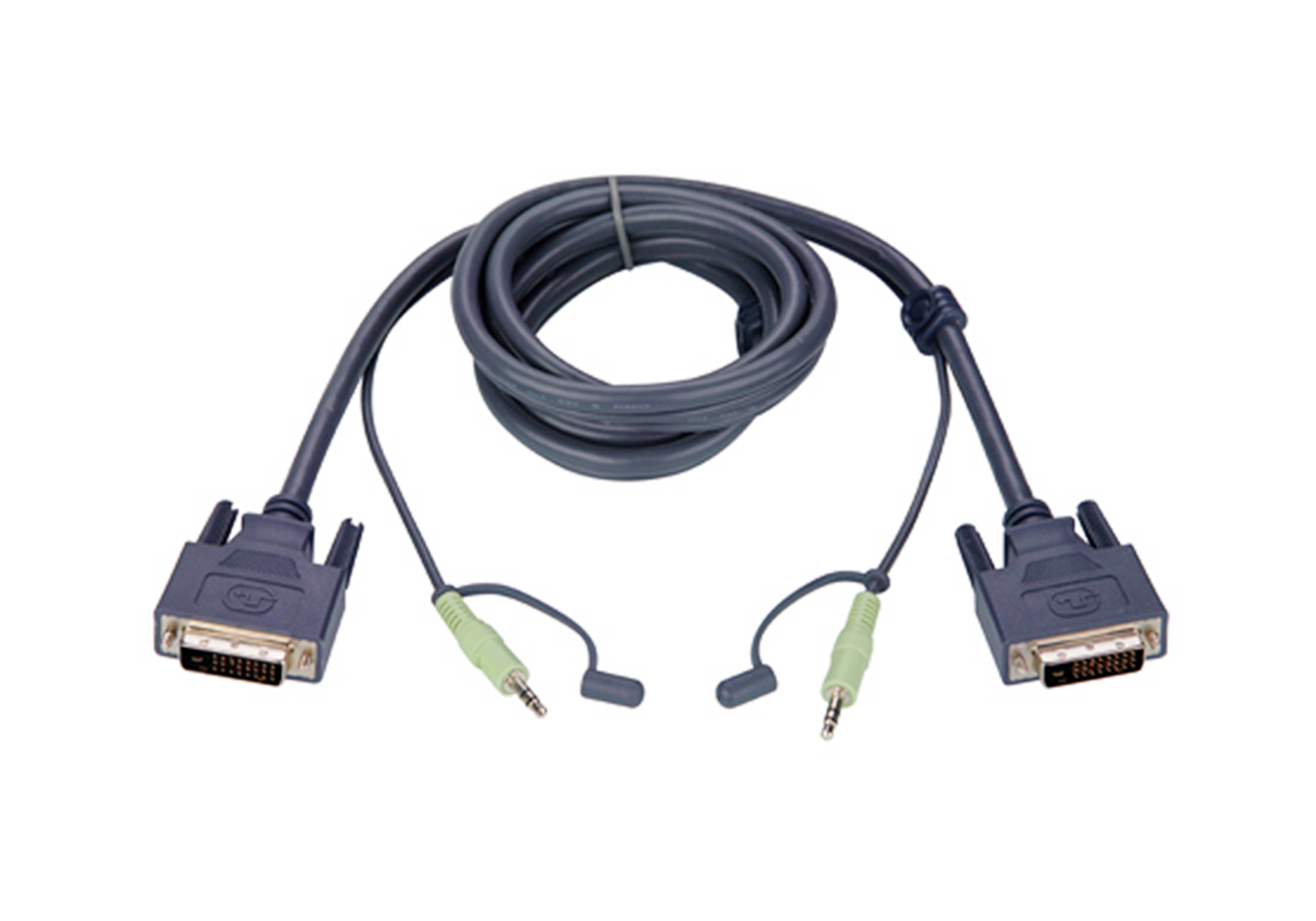ATEN 2L-7D02V - Video- / Audiokabel - Stereo Mini-Klinkenstecker, DVI-I (M)