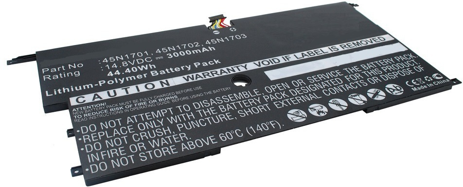 MicroBattery CoreParts - Laptop-Batterie - Lithium-Polymer - 3000 mAh - 44.4 Wh - Schwarz - für Lenovo ThinkPad X1 Carbon (2nd Gen)