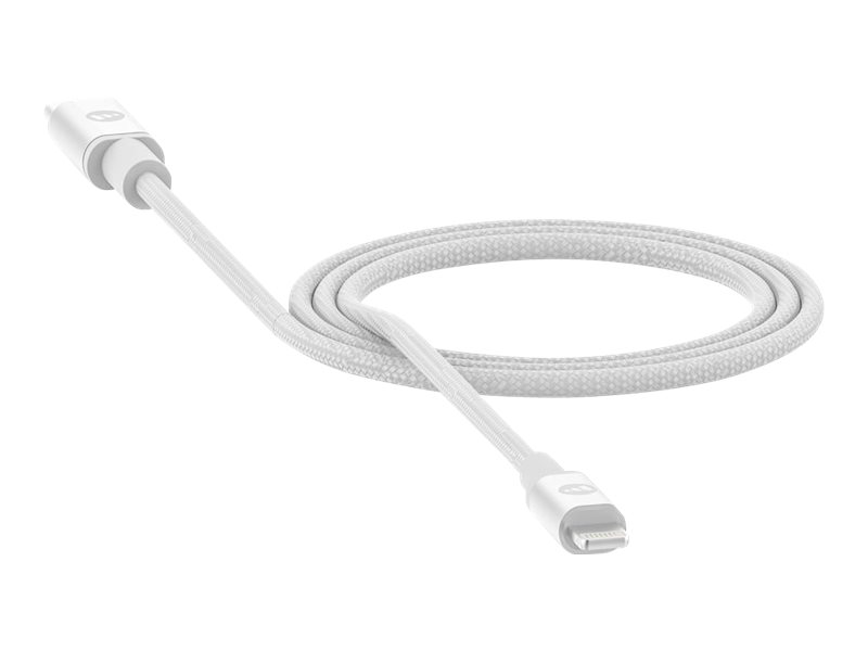 ZAGG mophie - Lightning-Kabel - 24 pin USB-C männlich zu Lightning männlich - 1 m - weiß - für Apple iPad/iPhone/iPod (Lightning)