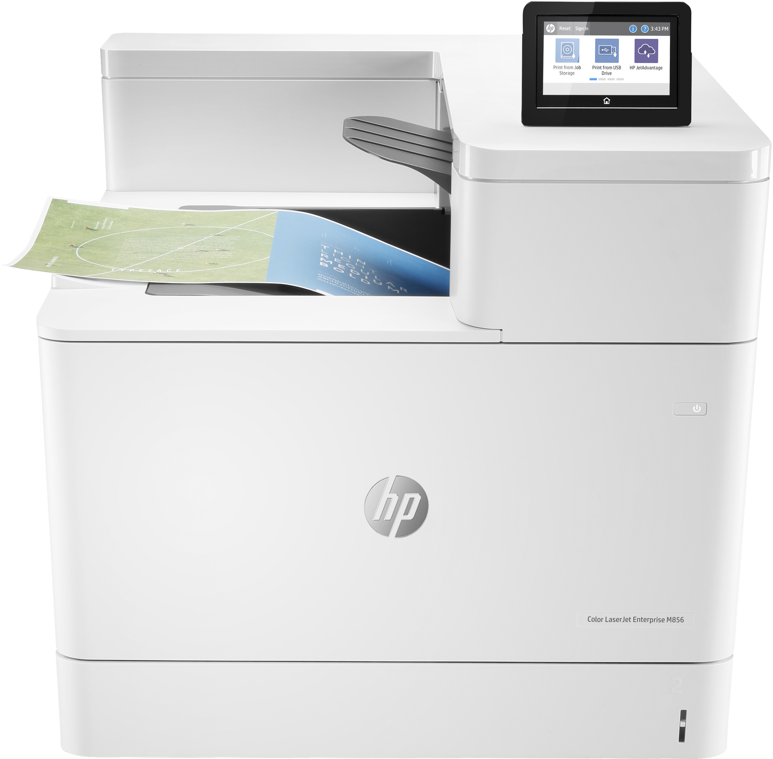 HP Color LaserJet Enterprise M856dn - Drucker - Farbe - Duplex - Laser - A3/Ledger - 1200 x 1200 dpi - bis zu 56 Seiten/Min. (einfarbig)/
