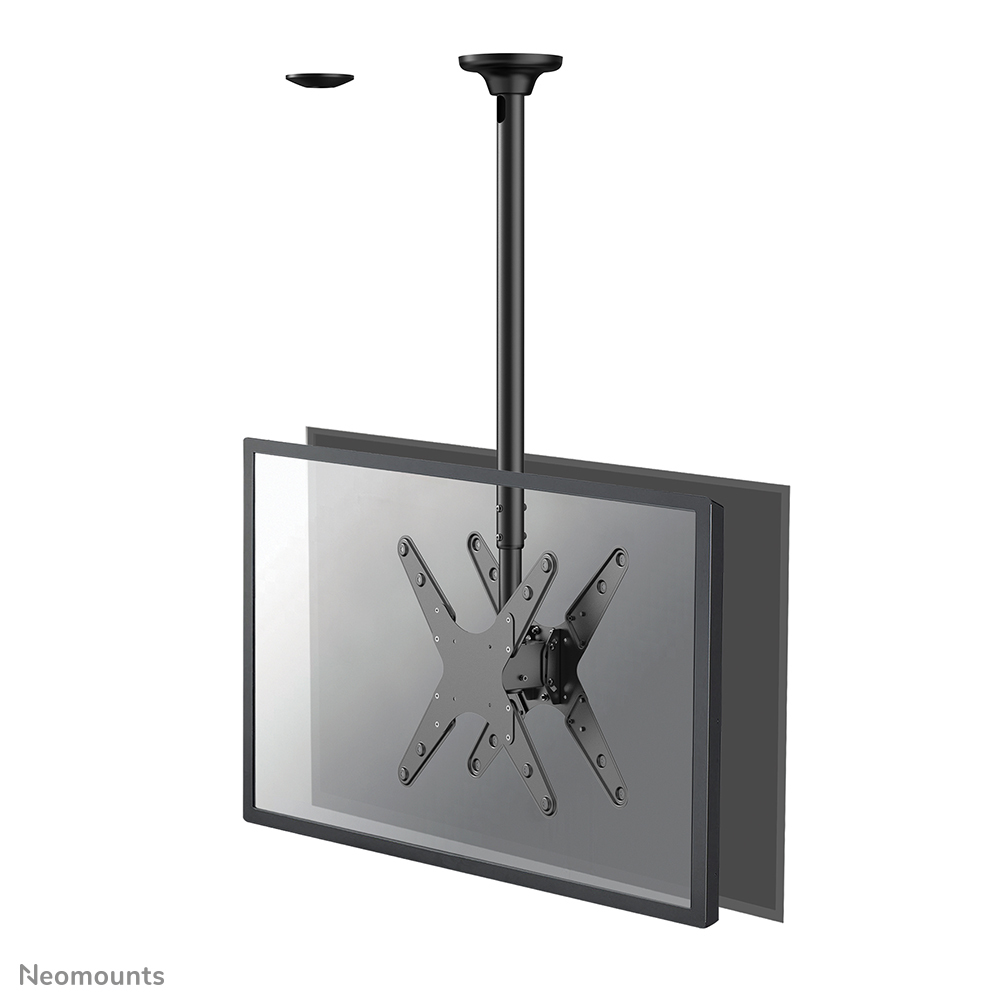 Neomounts Befestigungskit (Deckenmontage) - full-motion - für 2 LCD-/Plasma-Konsolen - Schwarz - Bildschirmgröße: 81.28-190.5 cm (32"-75")