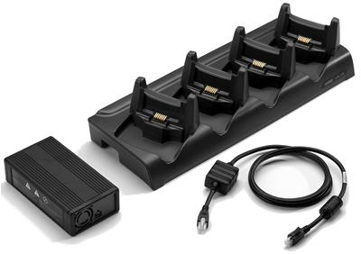 Zebra 4-Slot Ethernet Cradle Kit - Docking Cradle (Anschlußstand)