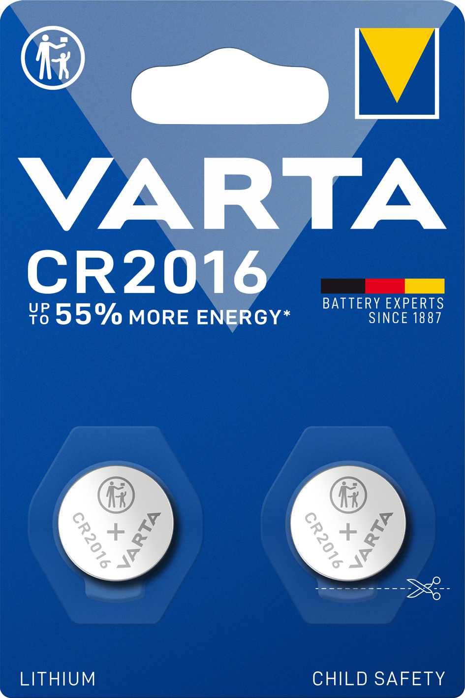 Varta Professional - Batterie 2 x CR2016 - Li