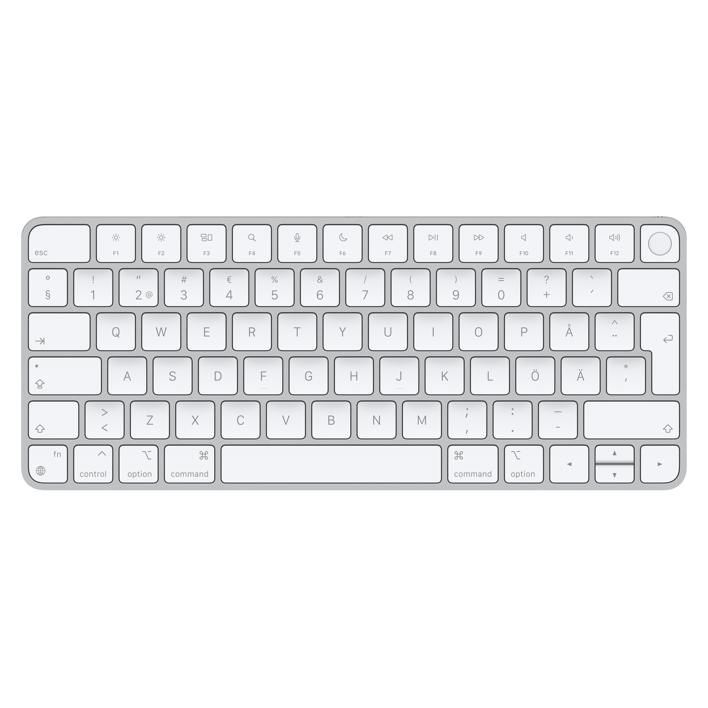 Apple Magic Keyboard with Touch ID - Tastatur - Bluetooth, USB-C - Schwedisch - für iMac (Anfang 2021)