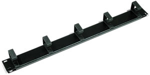 TRITON Rack-Kabelmanagementring (horizontal) - RAL 9005 - 1U - 48.3 cm (19")