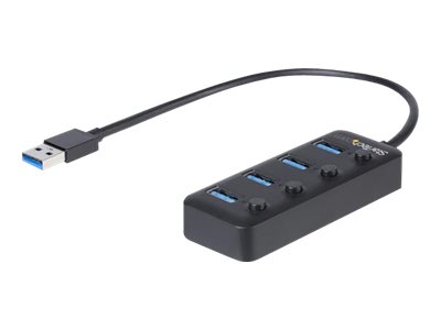 StarTech.com 4 Port USB 3.0 Hub - 4x USB-A mit individuellen An/Aus-Schaltern