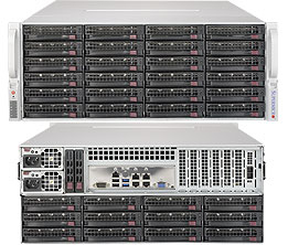 Supermicro SuperServer 6048R-E1CR36H - Server - Rack-Montage - 4U - zweiweg - keine CPU - RAM 0 GB - SATA/SAS - Hot-Swap 8.9 cm (3.5")