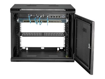 StarTech.com "9U Wall Mount Server Rack Cabinet - 4-Post Adjustable Depth (2"" to 19"")