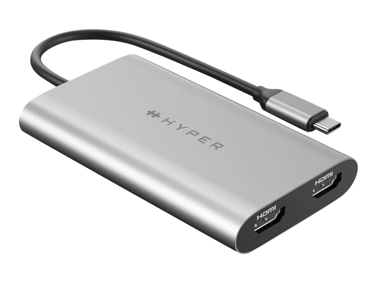 Targus HyperDrive Dual - Videoadapter - 24 pin USB-C zu HDMI, 24 pin USB-C - USB-Stromversorgung (100 W)