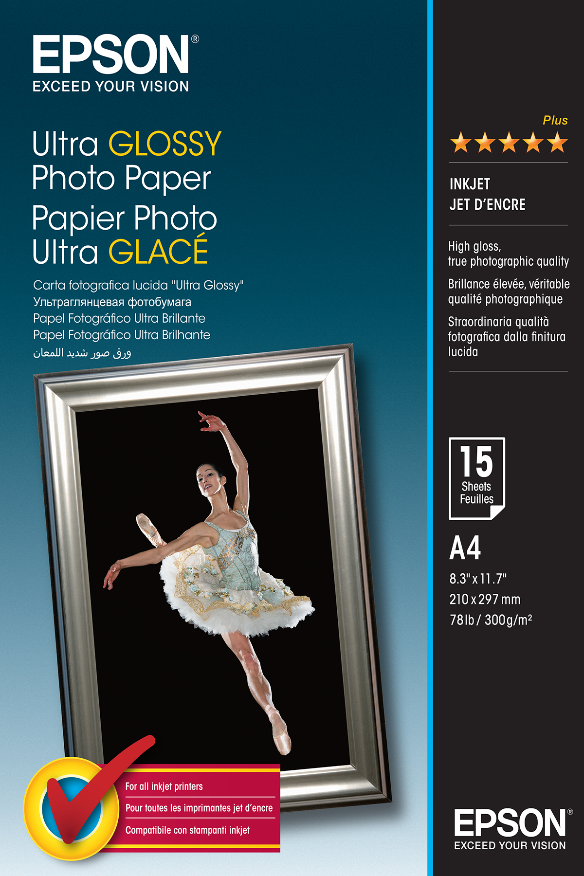 Epson Ultra Glossy Photo Paper - Glänzend - A4 (210 x 297 mm)