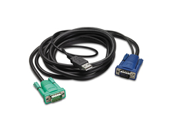 APC Tastatur- / Video- / Maus- (KVM-) Kabel - USB, HD-15 (VGA)