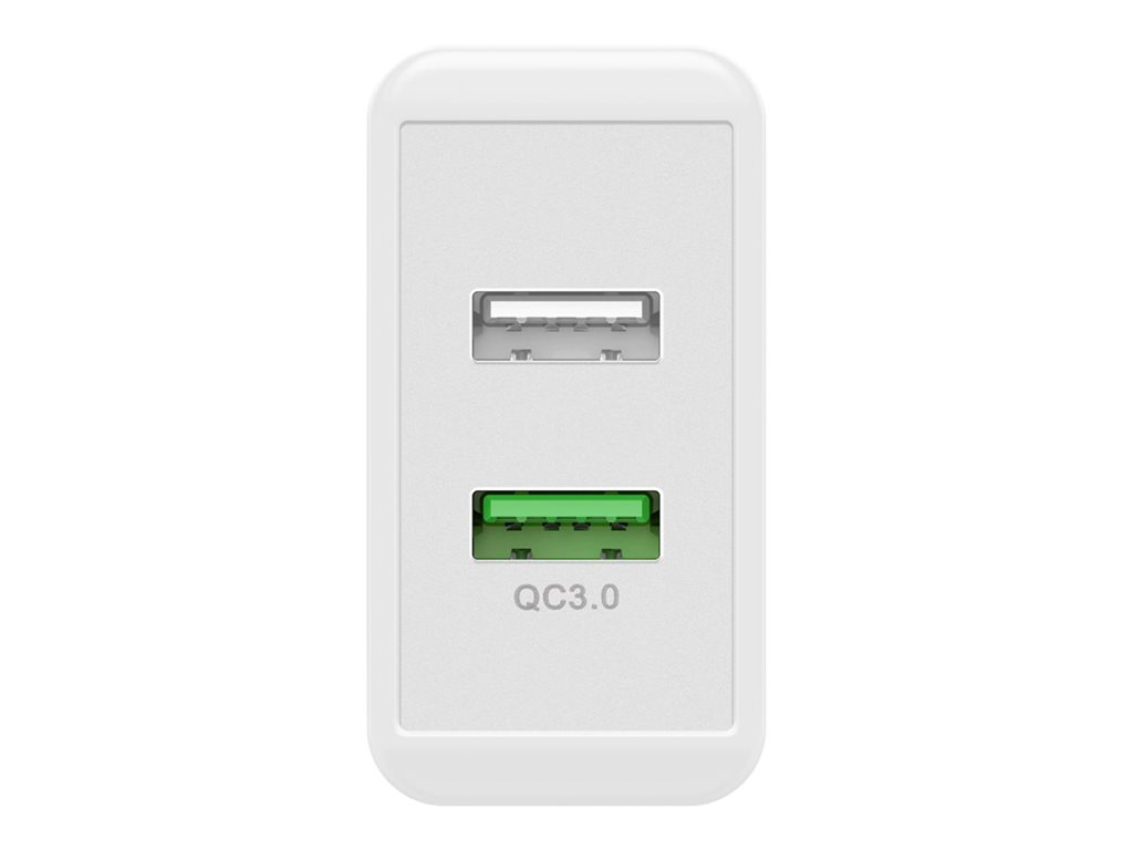 Wentronic goobay - Netzteil - 28 Watt - 2 A - QC 3.0 - 2 Ausgabeanschlussstellen (USB)