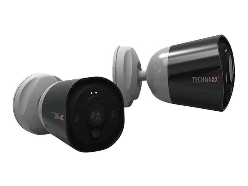Technaxx Easy IP-Cam TX-55 - Netzwerk-Überwachungskamera - Außenbereich - spritzwasserbeständig - Farbe (Tag&Nacht)