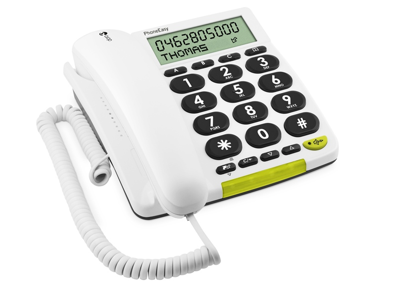 Doro PhoneEasy 312cs - Telefon mit Schnur mit Rufnummernanzeige
