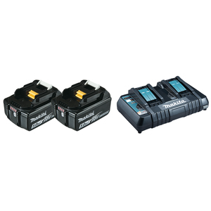 Makita DC18RD - Batterieladegerät + Batterie 2 x