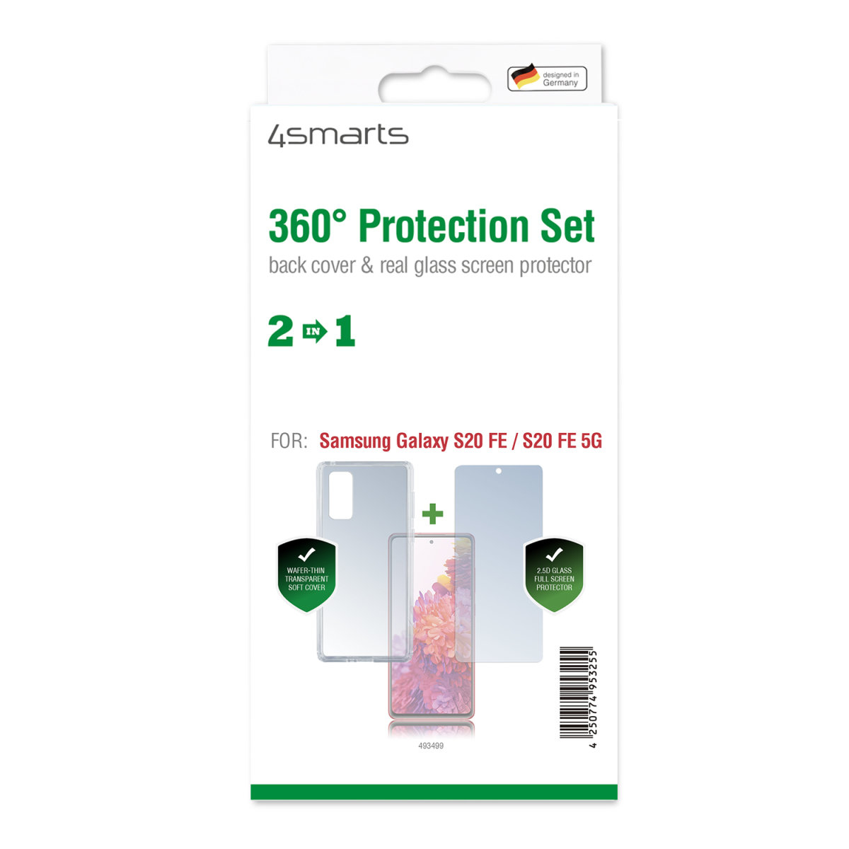 4smarts 360° Protection Set Galaxy S20 FE/S20FE 5G transparent - Tasche