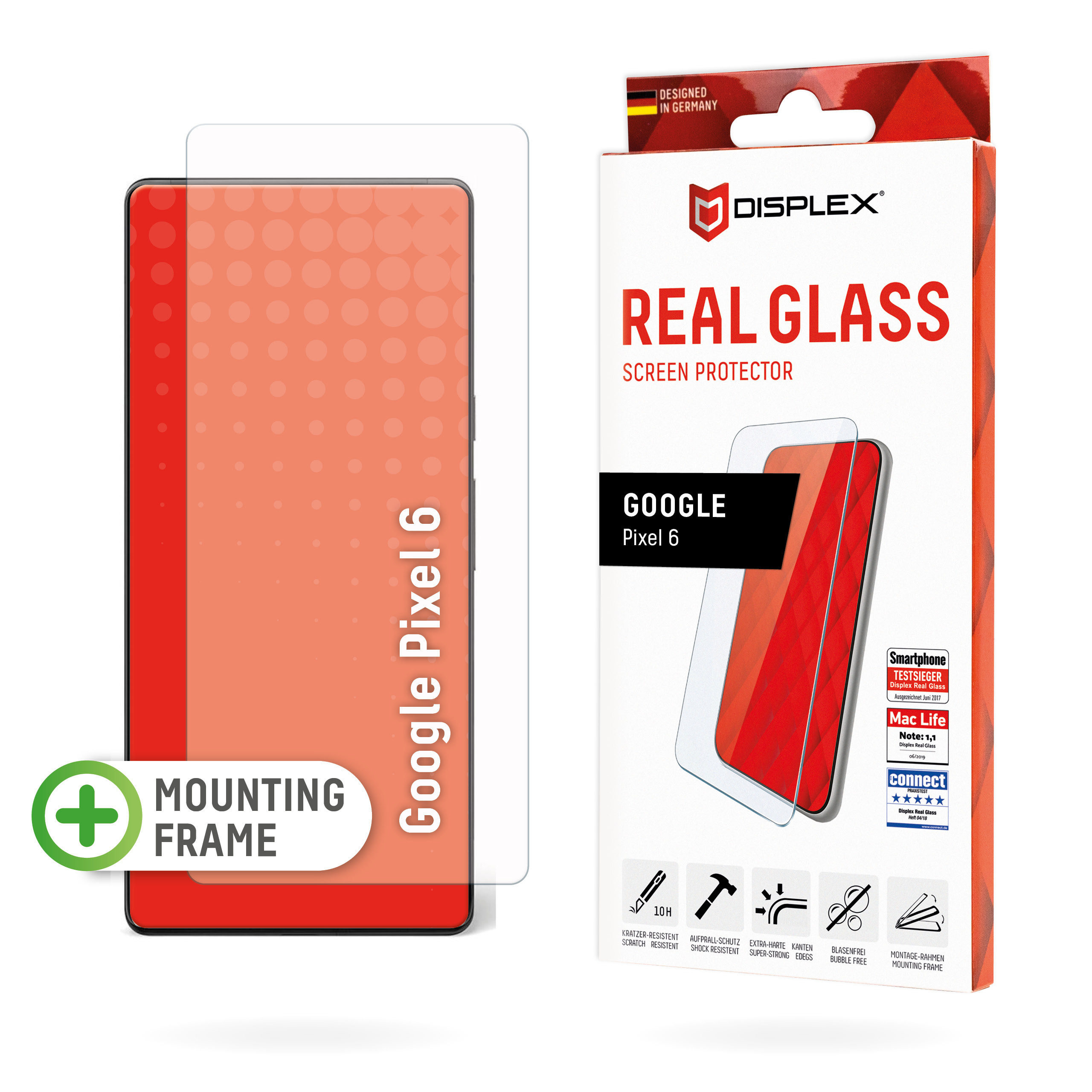E.V.I. DISPLEX Real Glass - Bildschirmschutz für Handy