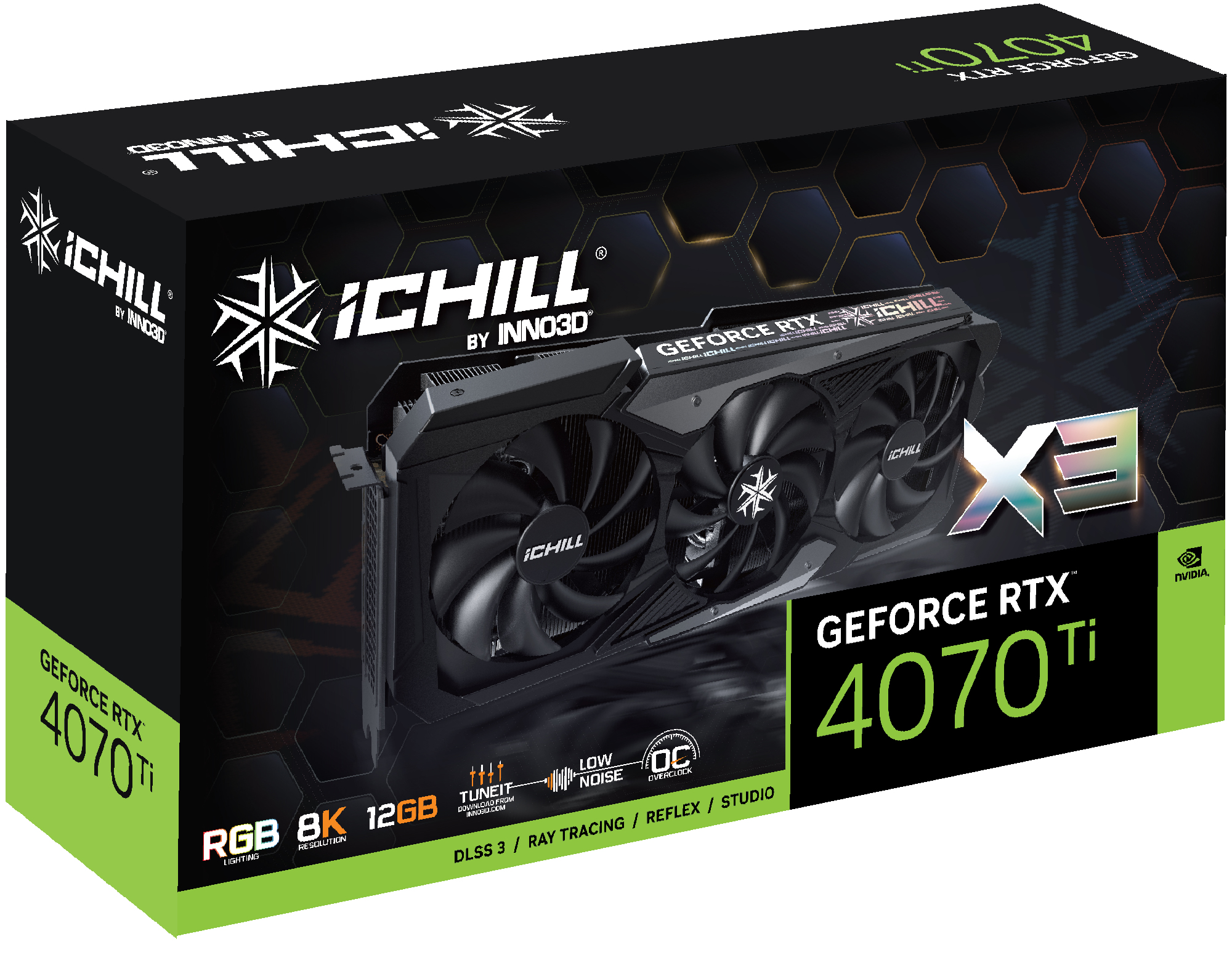 Inno3D iChiLL GeForce RTX 4070 Ti X3 - Grafikkarten