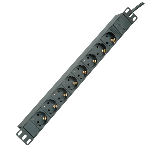 ROLINE Steckdosenleiste (Rack - einbaufähig) - 250 V - 2300 Watt 