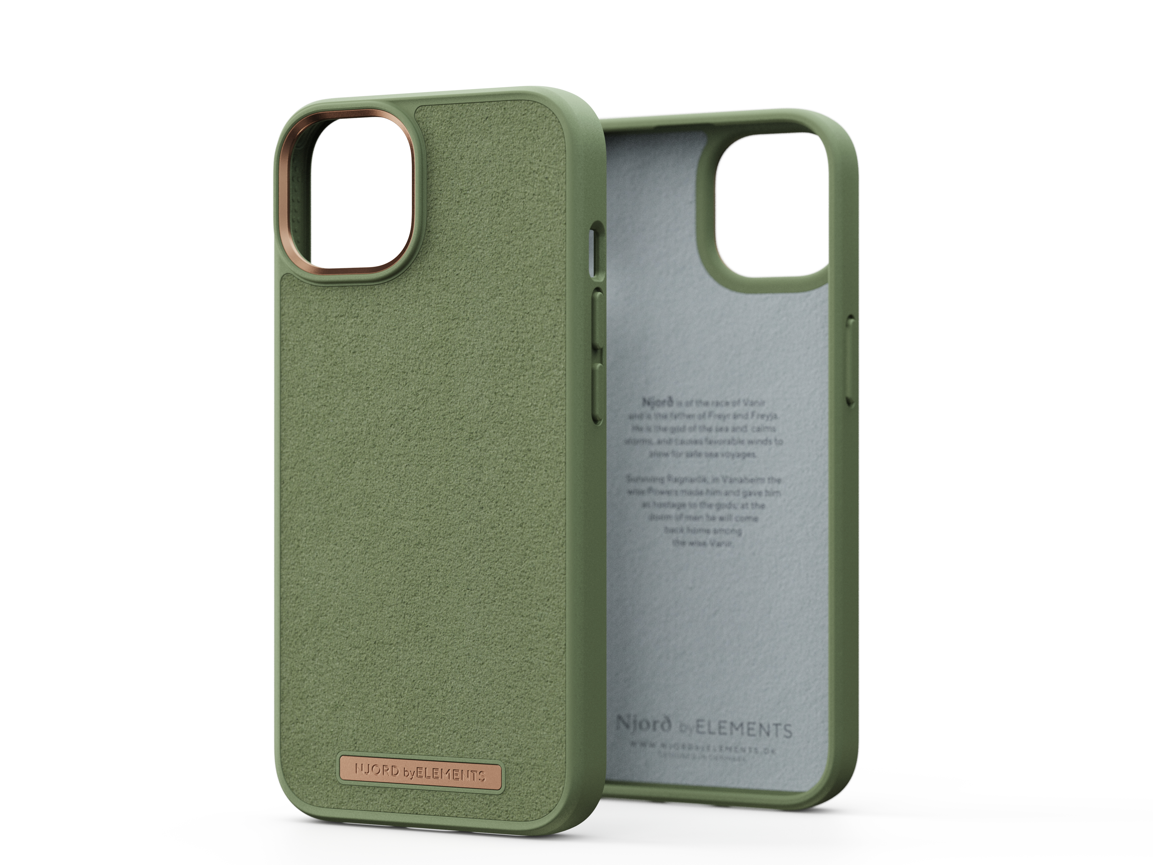 Njord Comfort+ Case iPhone 14 6.1 Olive