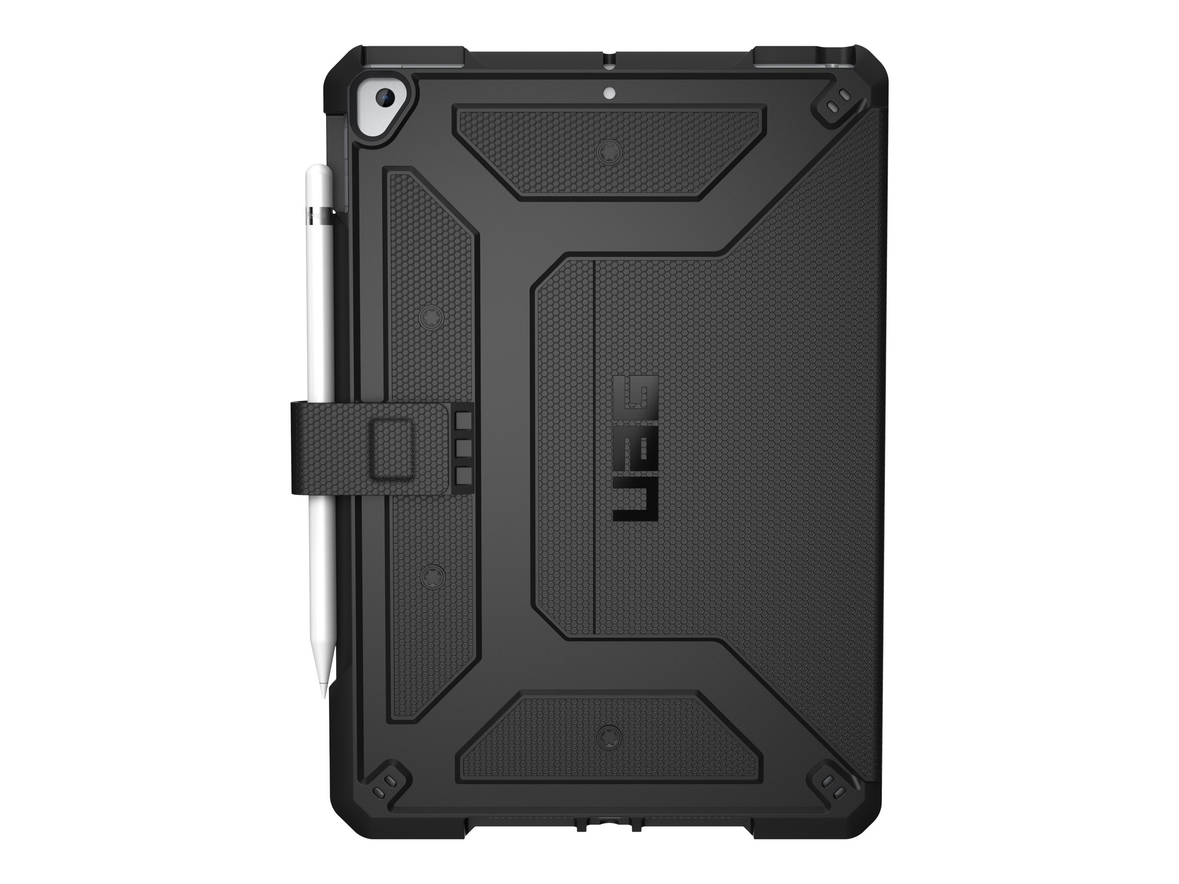 Urban Armor Gear UAG Case for iPad 10.2-in (9/8/7 Gen, 2021/2020/2019) - Metropolis Black - Hintere Abdeckung für Tablet - Polyurethan, Thermoplastisches Polyurethan (TPU)