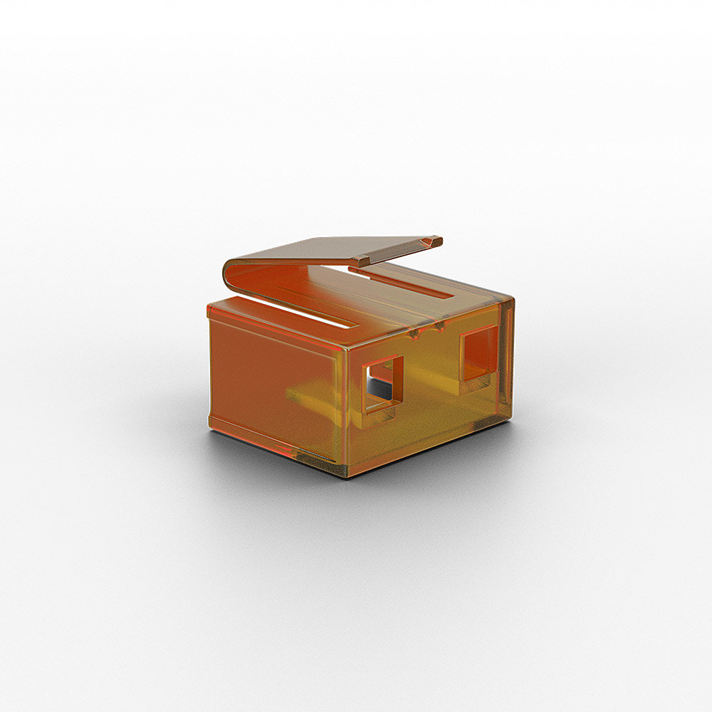 Lindy LAN-Portblocker - orange (Packung mit