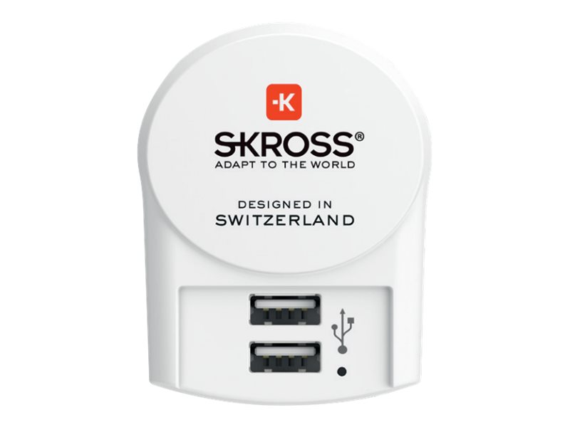 SKROSS Netzteil - 20 Watt - 2.4 A - 2 Ausgabeanschlussstellen (USB)