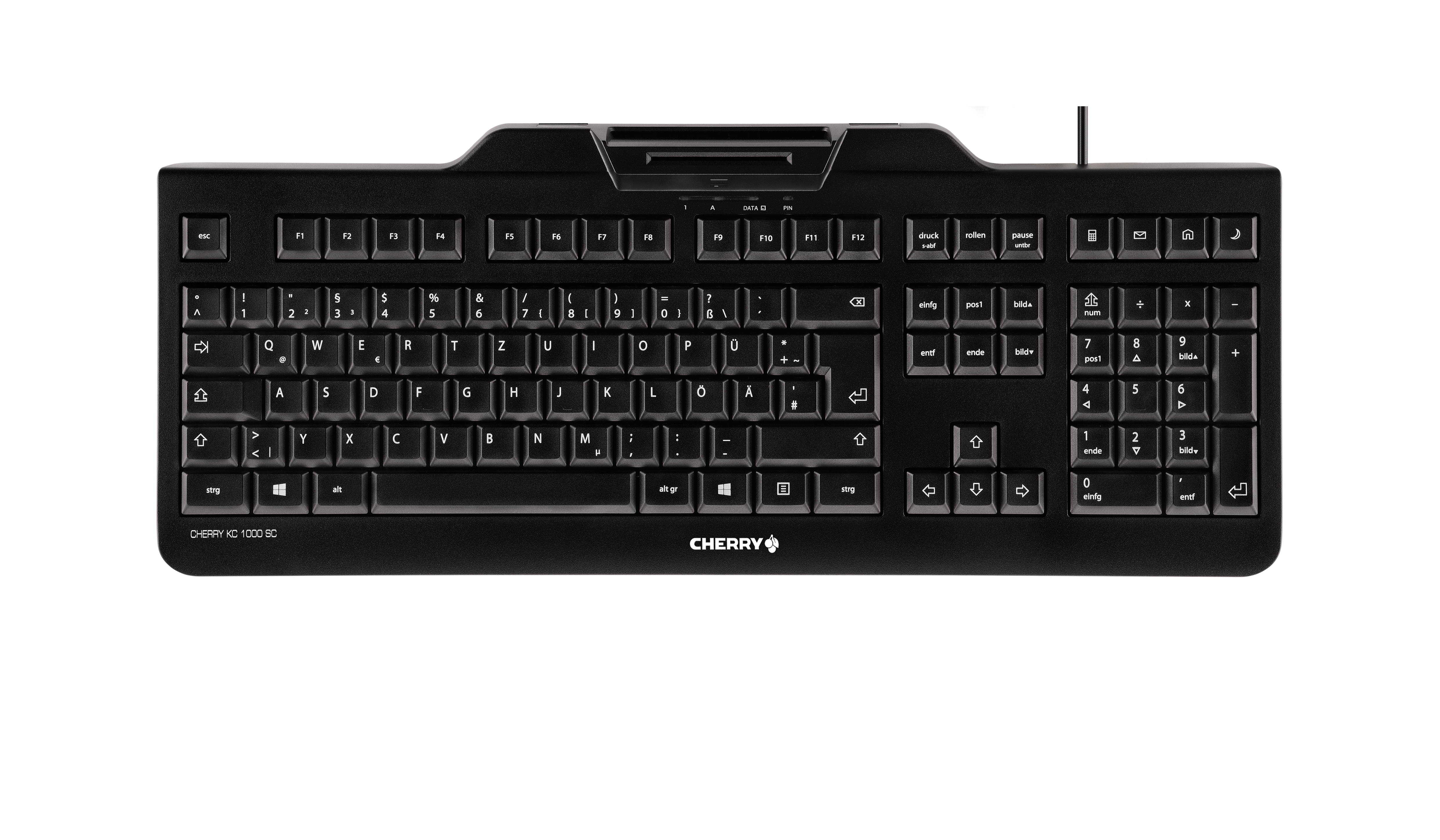 Cherry KC 1000 SC - Tastatur - Deutsch - Schwarz