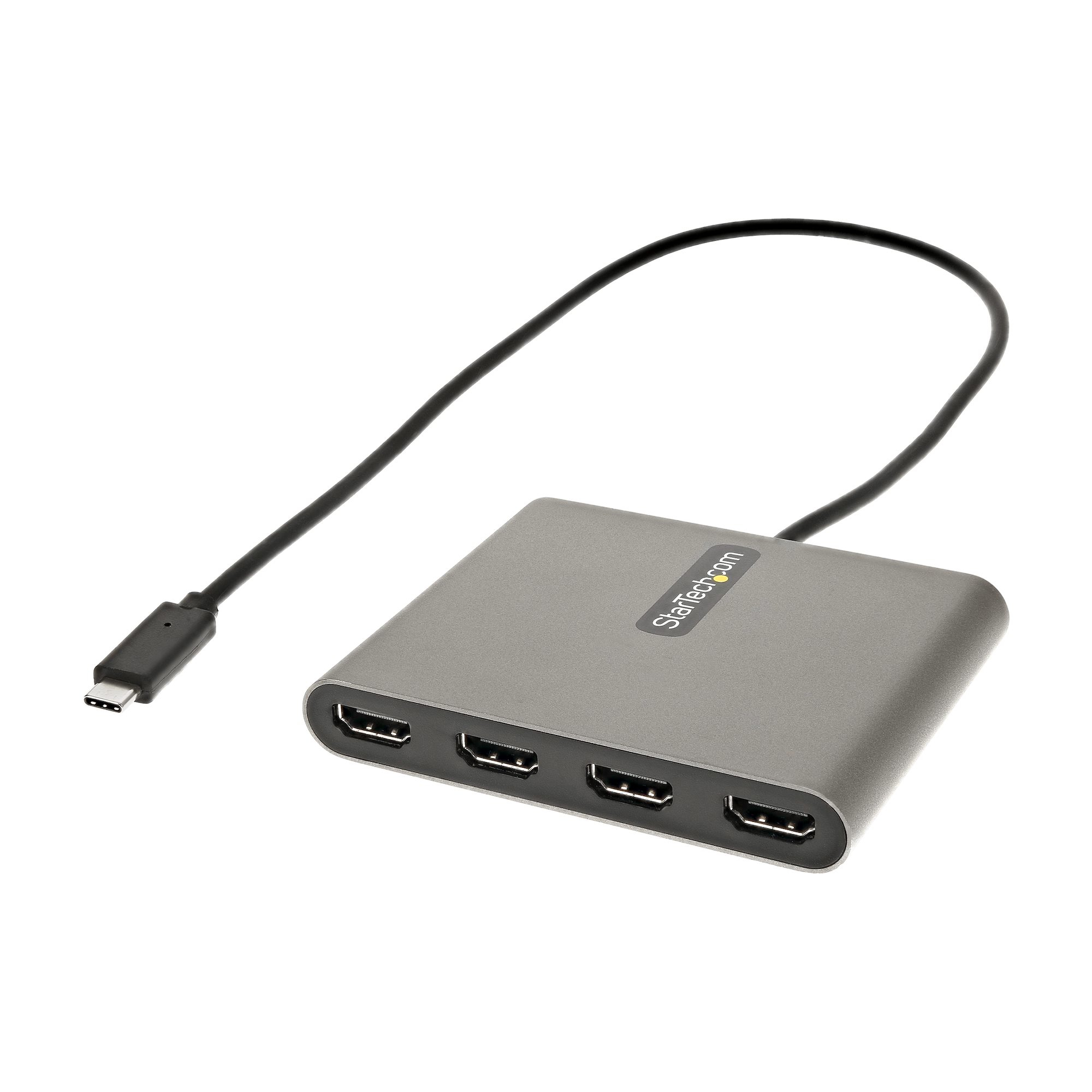 StarTech.com USB-C auf 4x HDMI Adapter - Externe Video- und Grafikkarte - USB Type-C auf Quad HDMI Display Adapter Dongle - 1080p 60Hz - Multi Monitor Splitter - Windows (USBC2HD4)