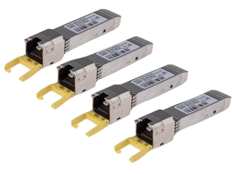 HPE SFP+-Transceiver-Modul - GigE, iSCSI - 1000Base-T - RJ-45 - wieder auf den Markt gebracht (Packung mit 4)