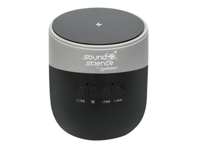 Manhattan Sound Science Metallic Bluetooth Speaker with Wireless Charging Pad (Clearance Pricing)