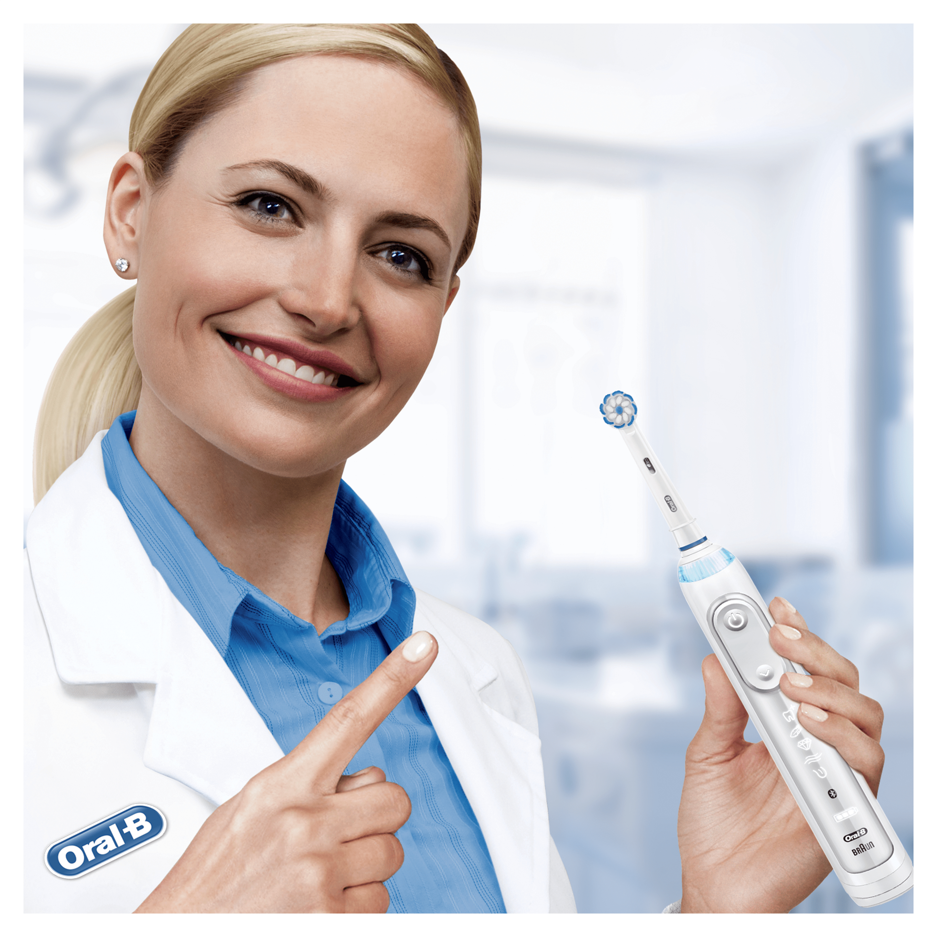 Oral-B Sensitive Clean Clean&Care - Austausch-Bürstenkopf - für Zahnbürste - weiß (Packung mit 9)