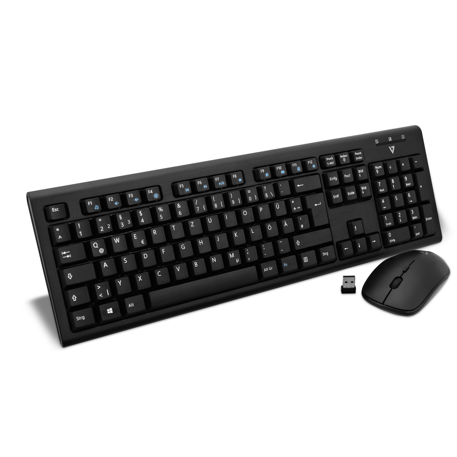 V7 CKW200DE - Tastatur-und-Maus-Set - kabellos