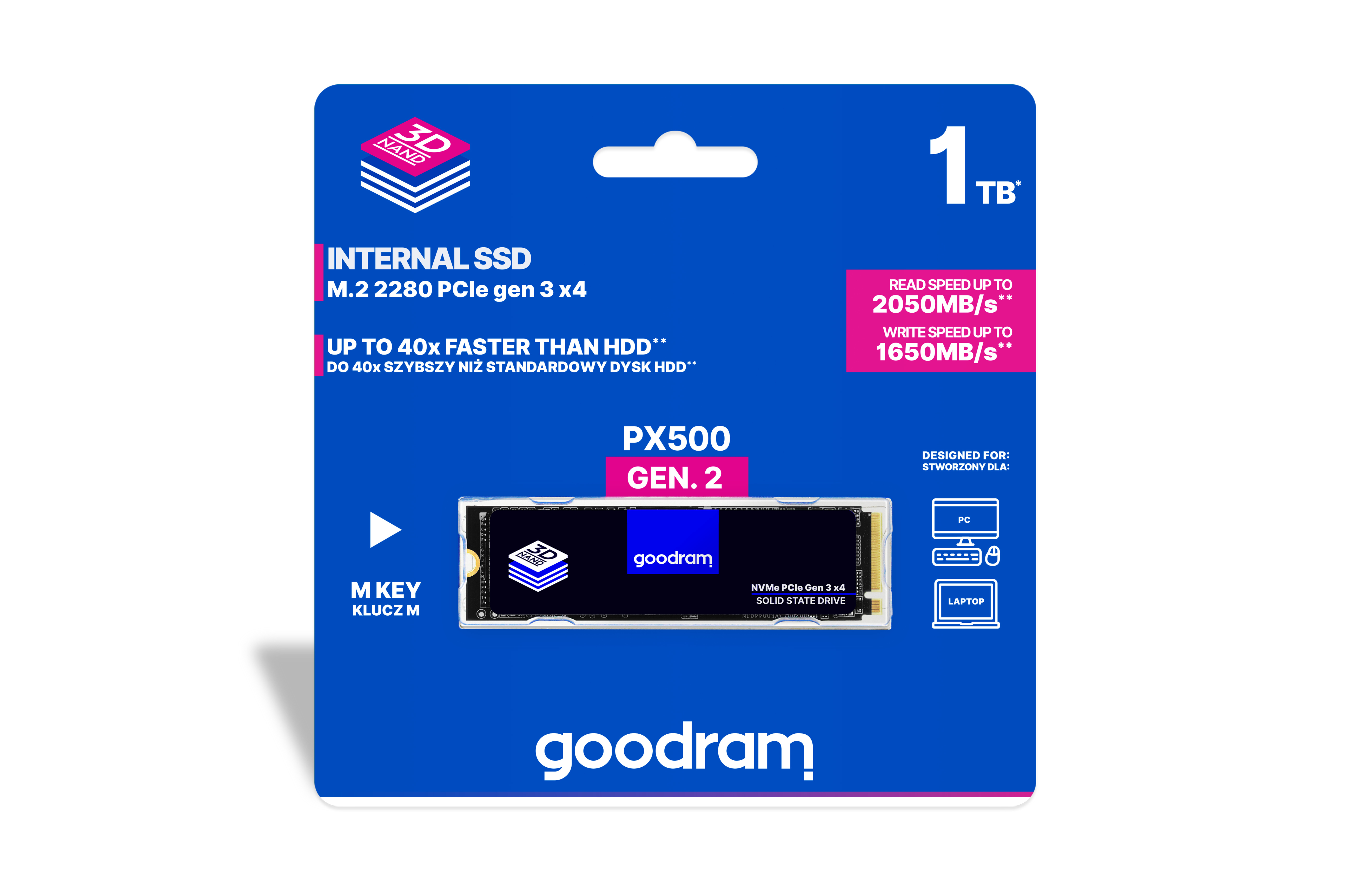GoodRam SSD GOODRAM PX500 G.2 512GB - Solid State Disk