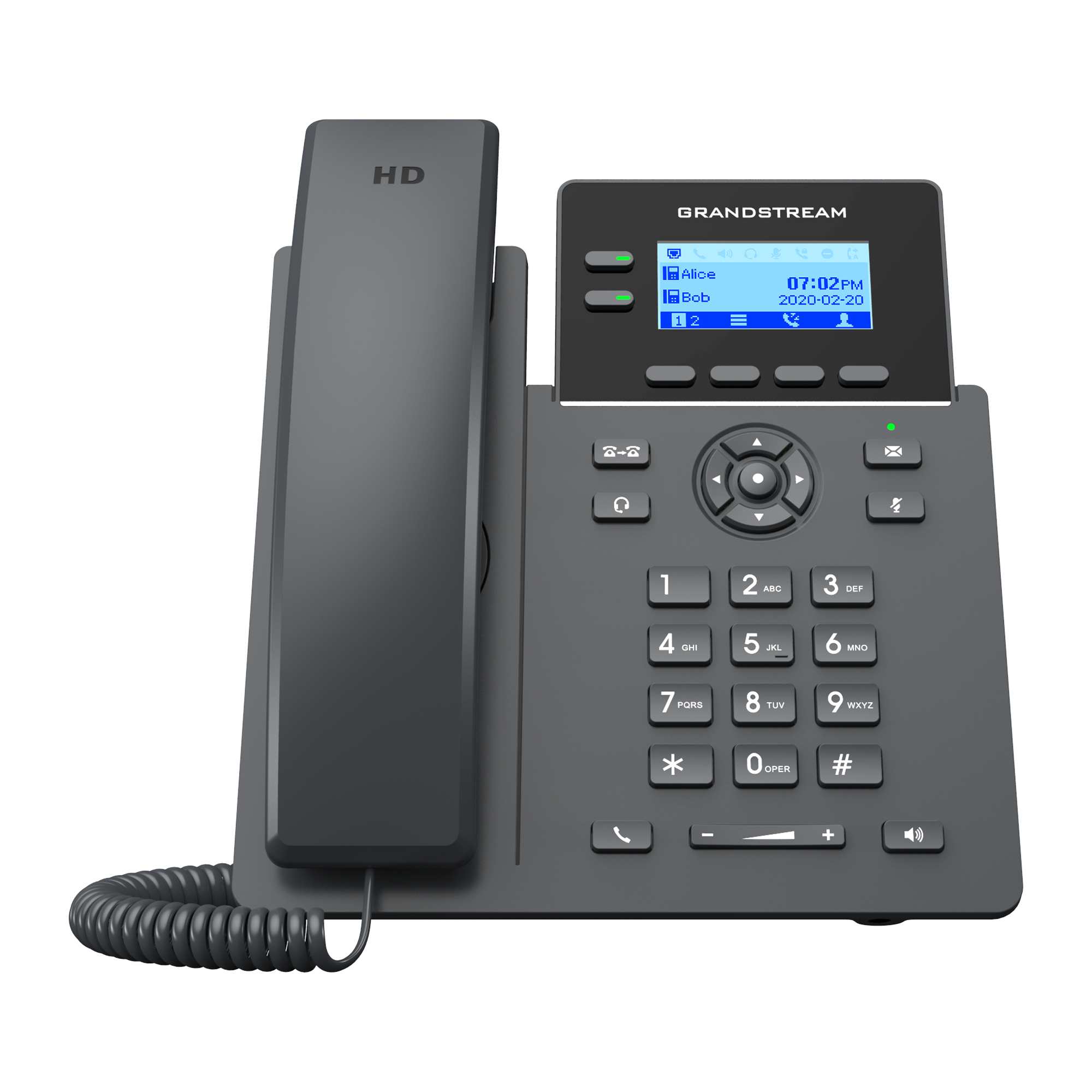 Grandstream GRP2602P - VoIP-Telefon - fünfwegig Anruffunktion