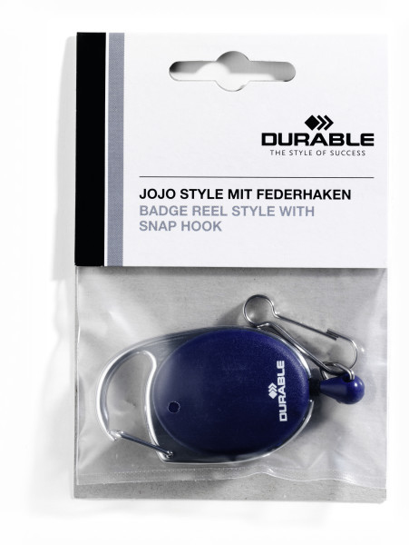 Durable 832707 - Namensschild mit Jojo - Blau - 1 Stück(e) - 80 cm