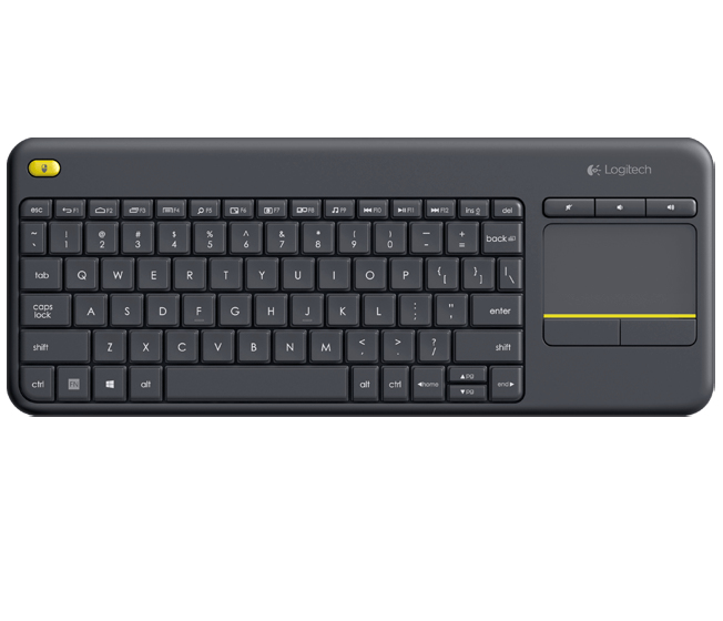 Logitech Wireless Touch Keyboard K400 Plus - Tastatur - drahtlos