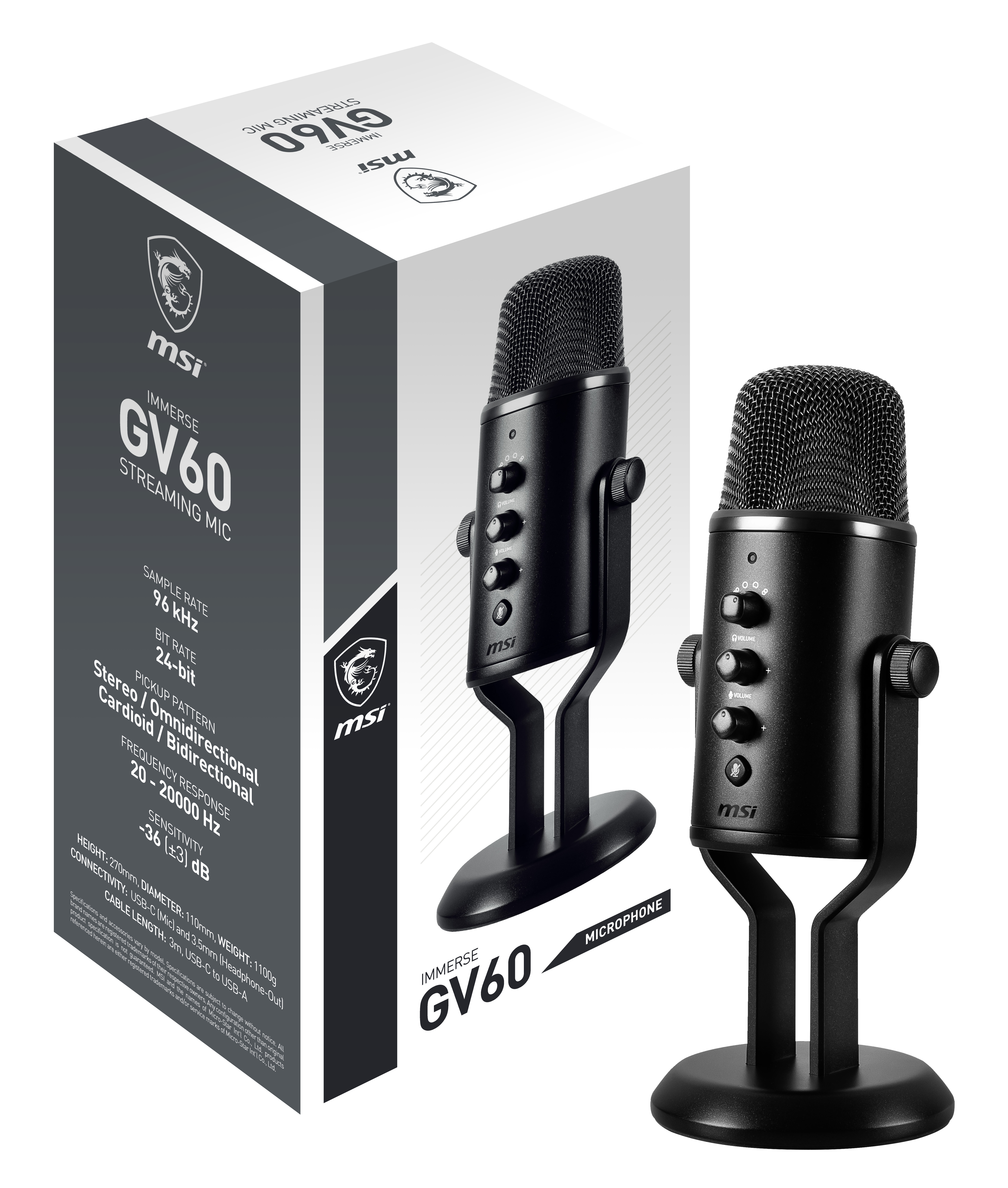 MSI IMMERSE GV60 - Mikrofon - USB