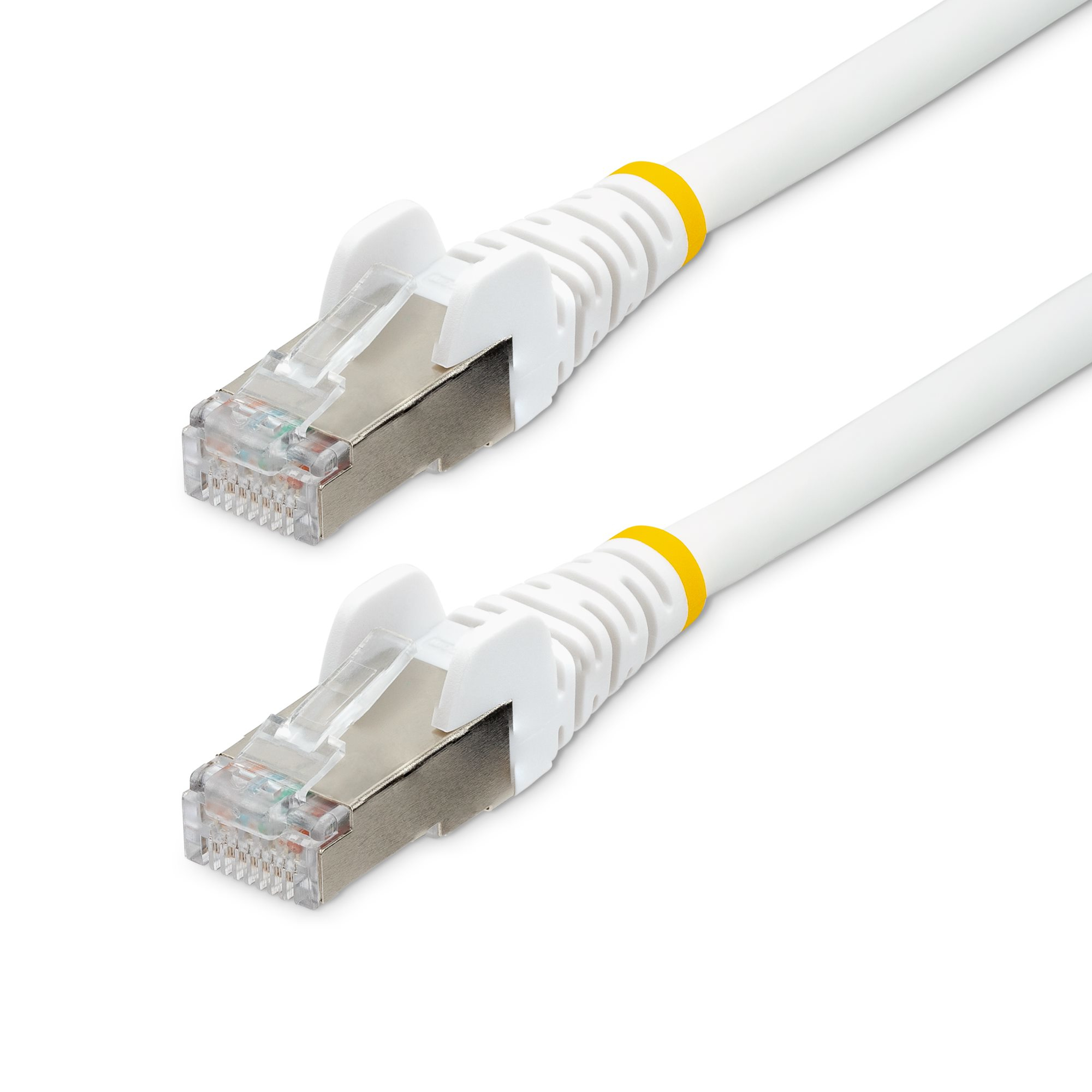 StarTech.com 1m CAT6a Ethernet Cable - White - Low Smoke Zero Halogen (LSZH)