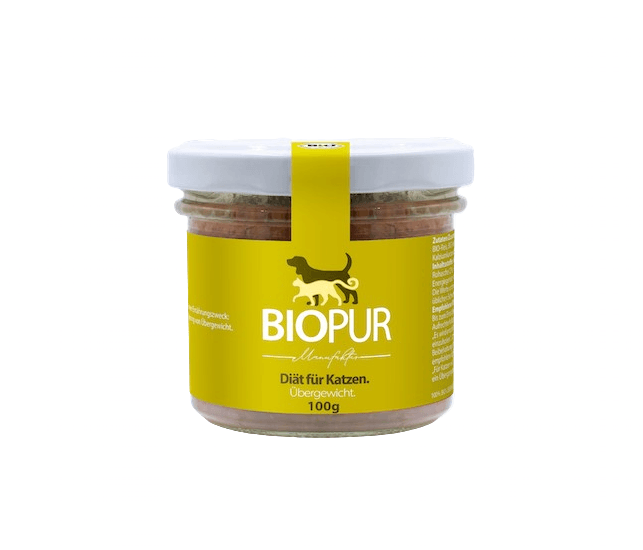 Biopur Übergewicht-Diätfutter im Glas