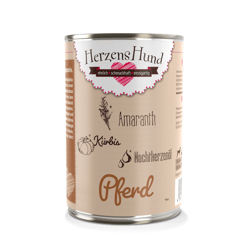 HerzensHund Pferd mit Bio-Gemüse