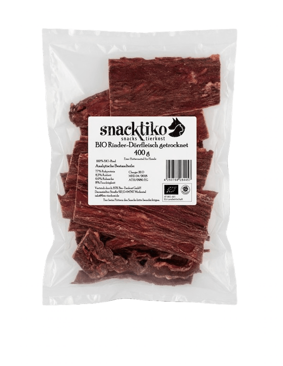 Snacktiko Rinder-Dörrfleisch (Schlundfleisch)