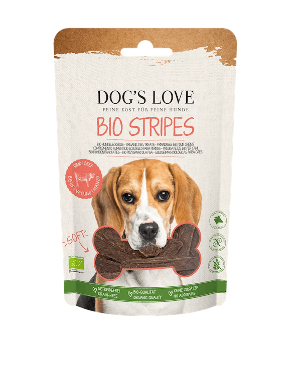 Dog's Love Soft Stripes Rind Snacks für Hunde